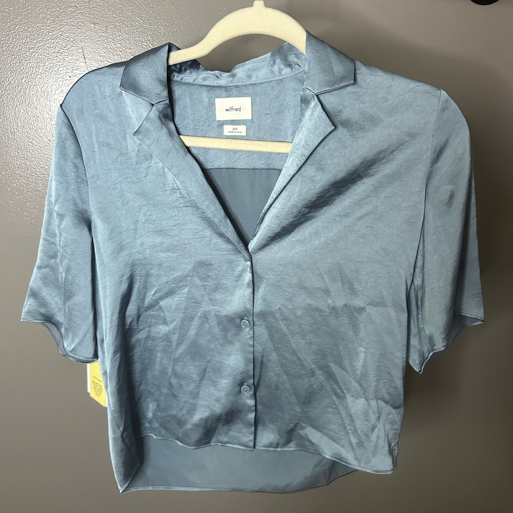 Wilfred Light Blue Button Down Shirt